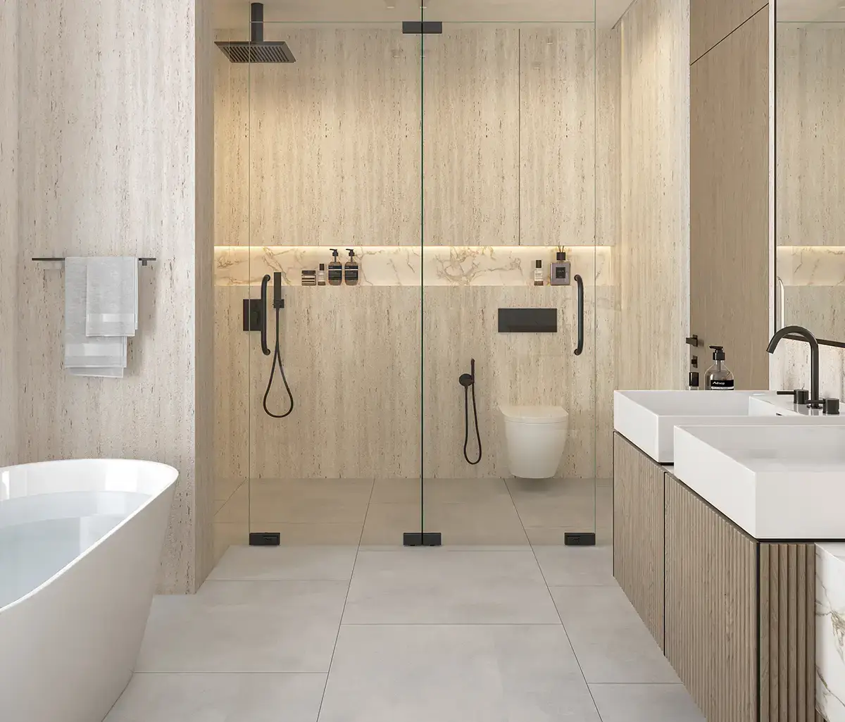 Contemporary house interior in Al Naseem, Abu Dhabi.