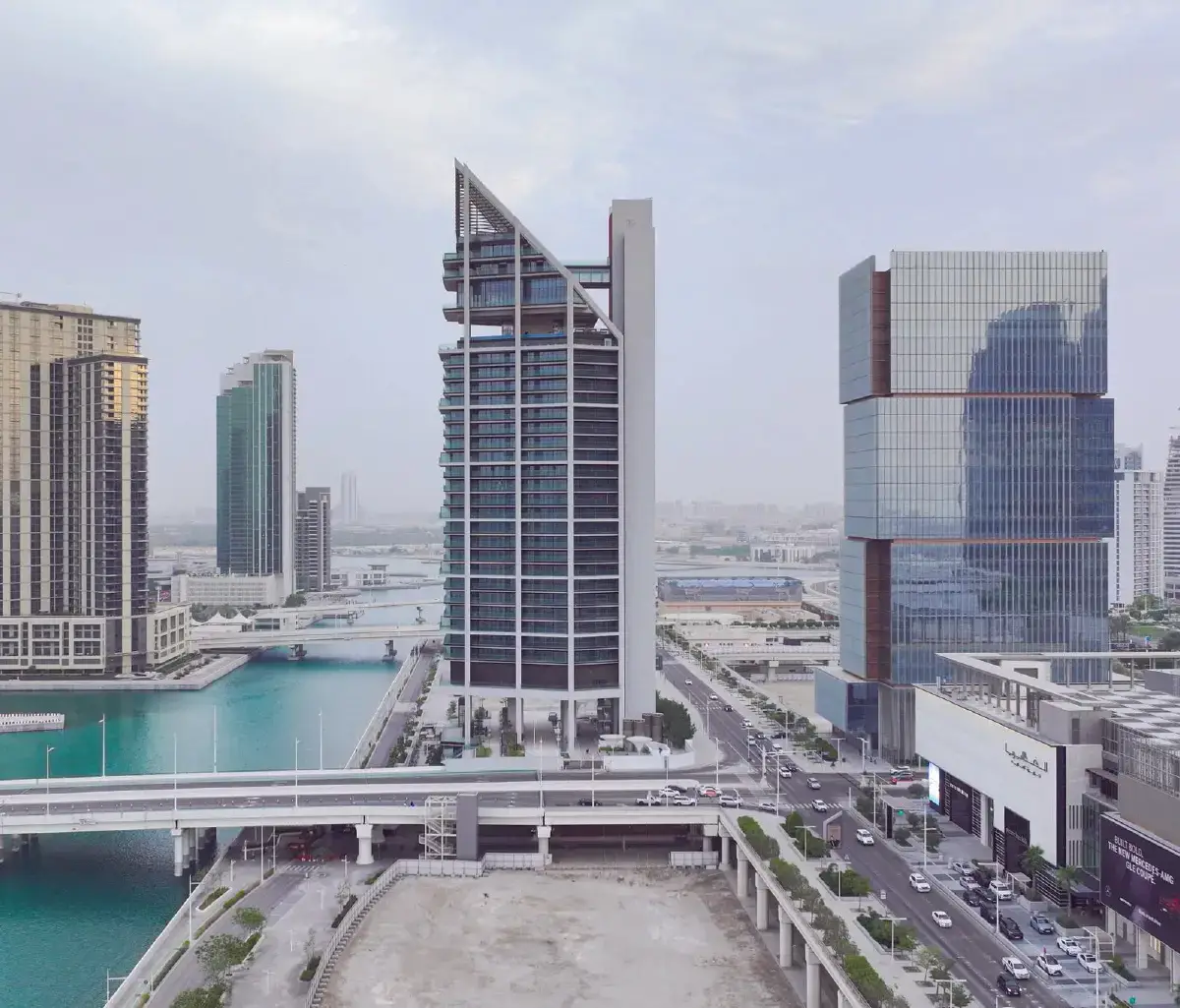 W Residences luxury towers overlooking the marina on Yas Island, Abu Dhabi