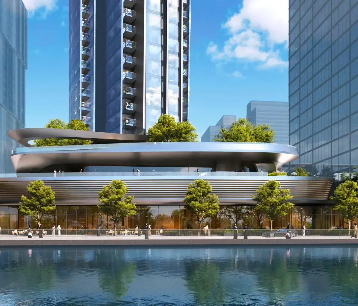 Luxurious architecture and sea-facing balconies at W Residences