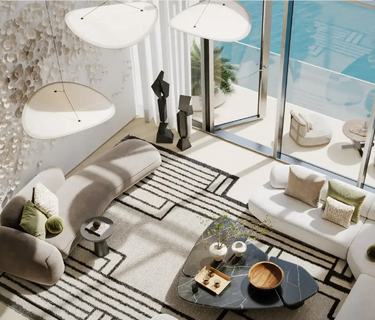 Sophisticated interiors with branded finishing at W Residences, Abu Dhabi