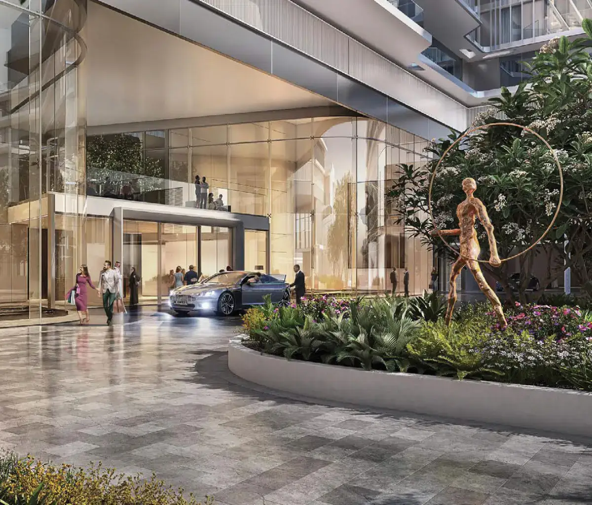 Outdoor view of Louvre Residences, Abu Dhabi