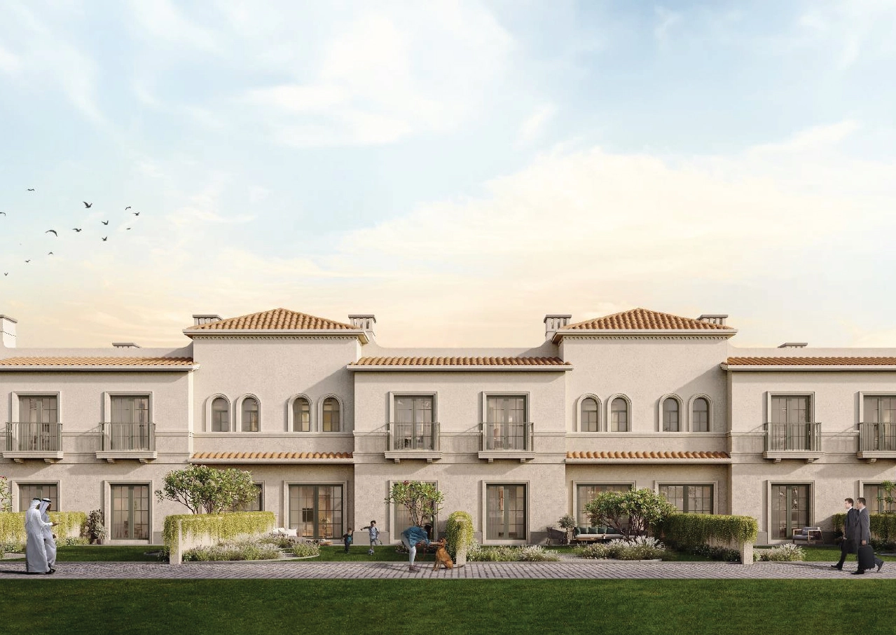 Private homes surrounded by lush gardens in Seville, Bloom Living Abu Dhab