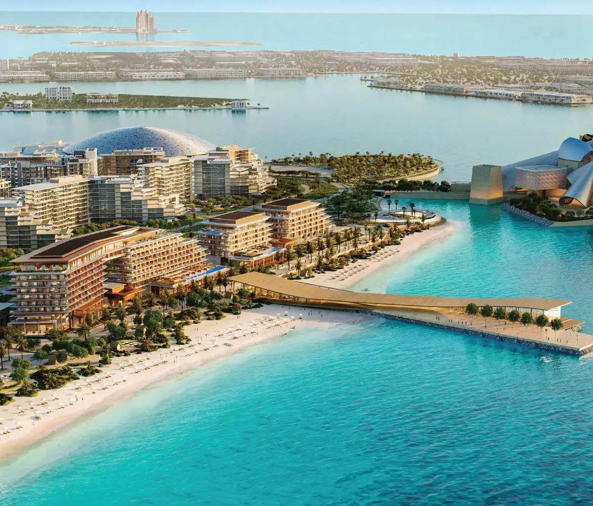 Sunset over Nobu Residences with panoramic sea and skyline views