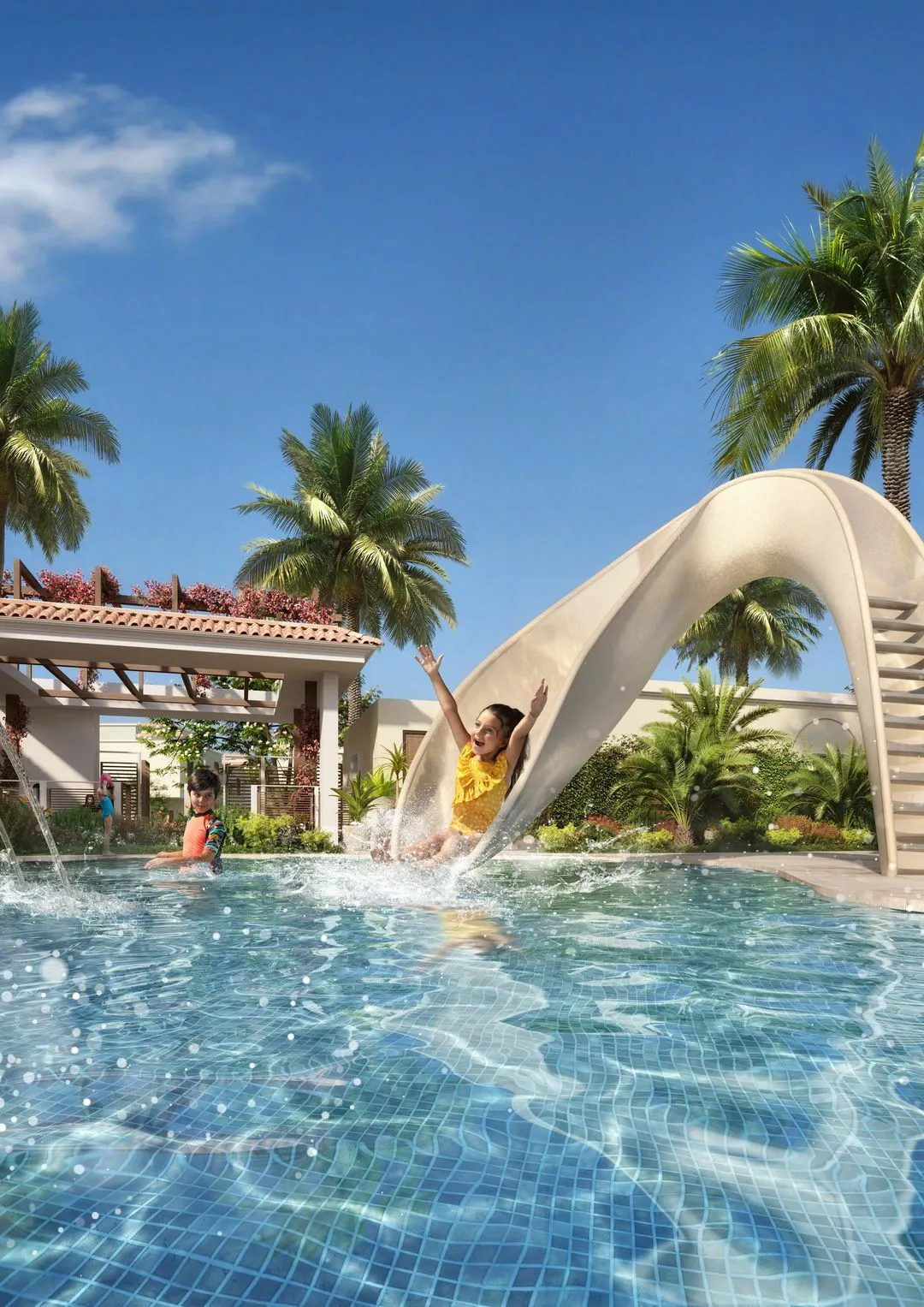 Contemporary villas at Yas Park Gate Abu Dhabi with clean architectural lines