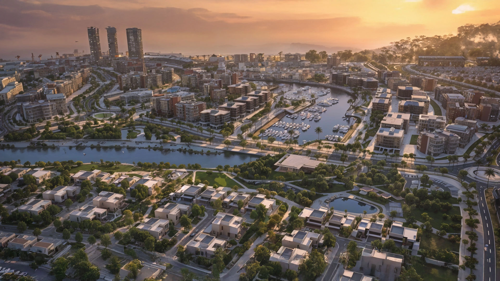 Waterfront residences at BAYN by ORA with sleek modern architecture
