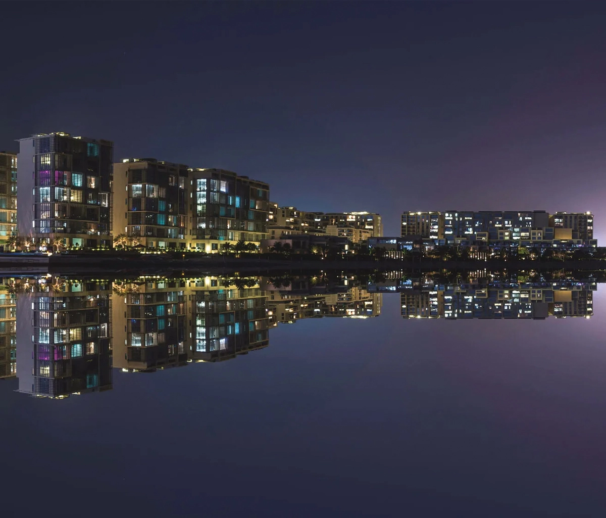 Contemporary architecture of Grove Museum Views in Saadiyat Cultural District