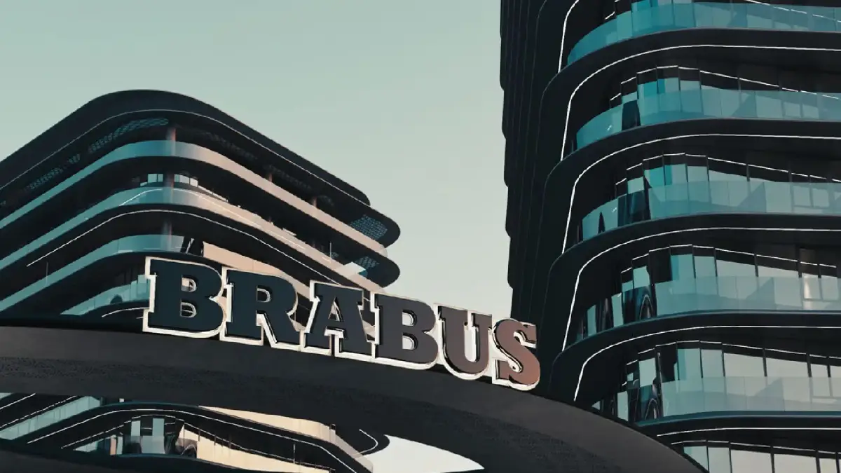 Elevated view showing Brabus Island’s limited and prestigious plots