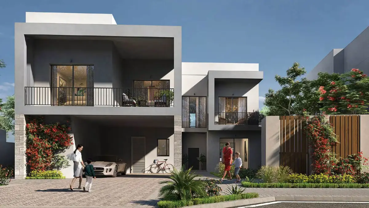Private homes surrounded by green spaces in The Dahlias community