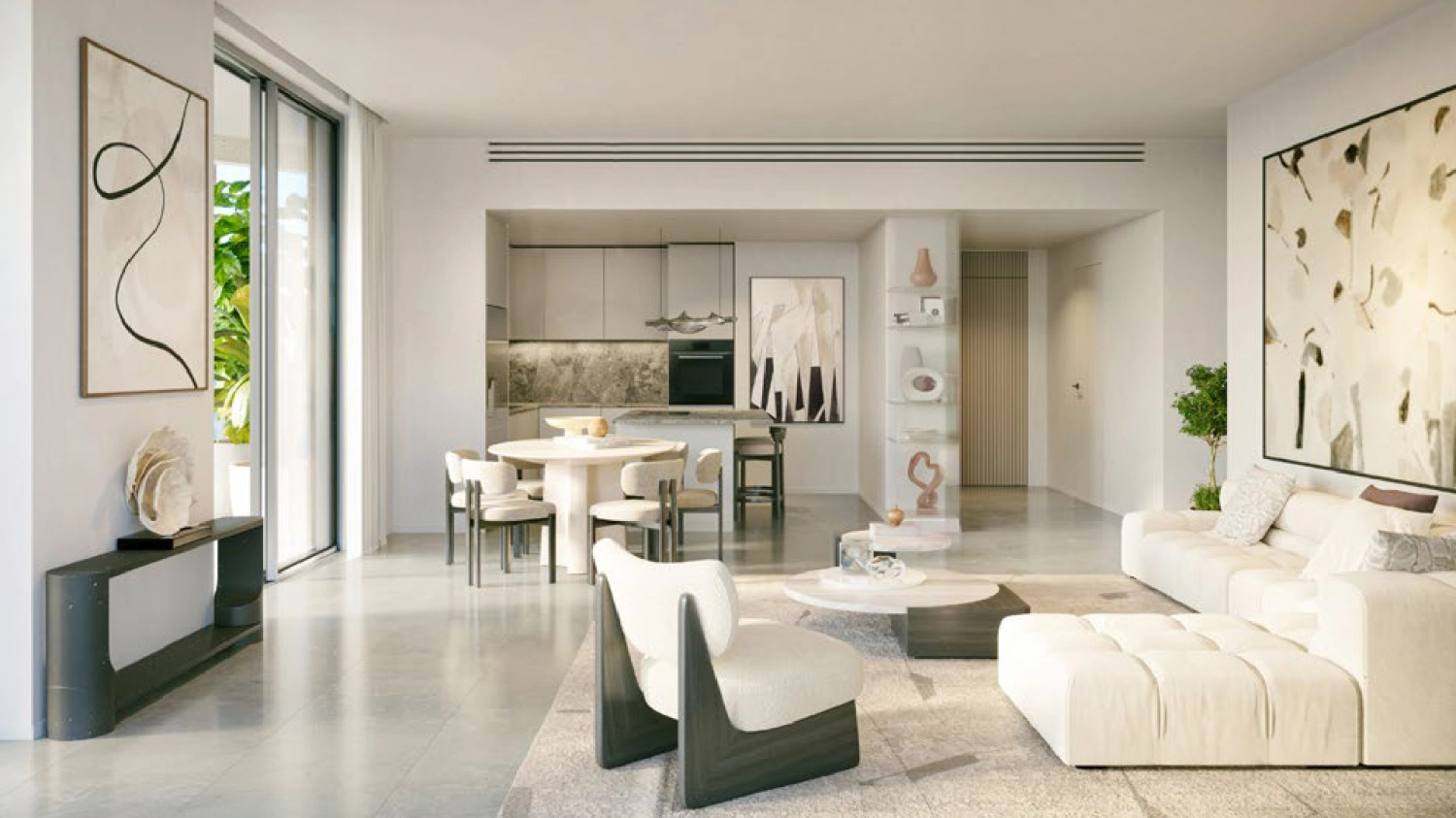 Open-concept kitchen and living space for comfortable family living