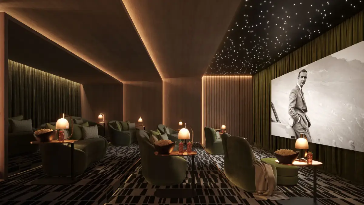 Indoor design blending warm tones with elegant furnishing